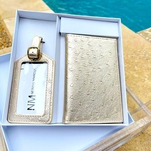 Neiman Marcus Passport Holder and Luggage Tag